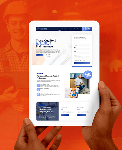 tradesmen website design company